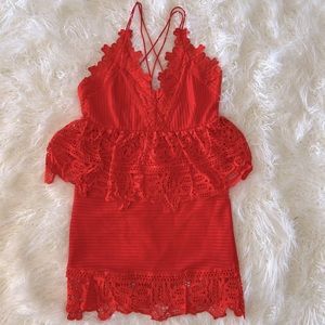 Spaghetti strap mini dress